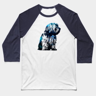 Floof Havanese Stencil Design Baseball T-Shirt